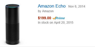 Amazon Echo release date
